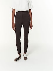 Burgundy Red Tailored Skinny Trousers - Image 3 of 5