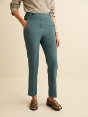 Blau - Hose in Straight Fit mit Gummizug hinten - Bild 4 von 7