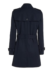 Темно-синий - Tommy Hilfiger Heritage Однобортный тренч из хлопка 100% - Image 6 of 6