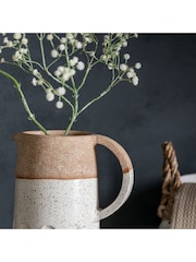 Gallery Home White Fairfax Pitcher Textured Vase - Image 2 of 9