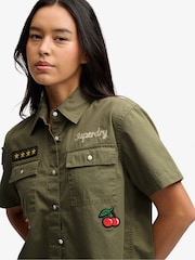 Superdry Green Short Sleeve Scout Shirt - Image 4 of 6