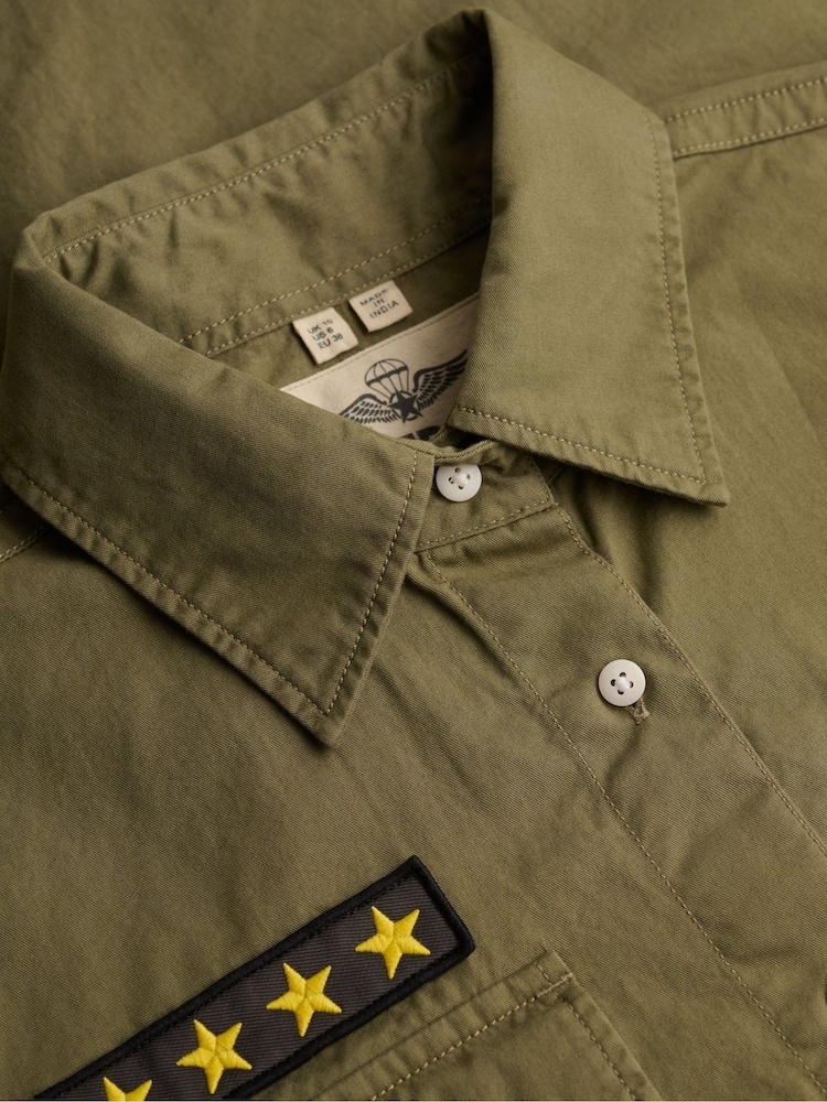 Superdry Green Short Sleeve Scout Shirt - Image 6 of 6 Superdry Green Short Sleeve Scout Shirt - Image 6 of 6
