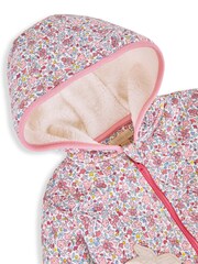 JoJo Maman Bébé Berry Floral Bunny Cosy Hoodie - Image 3 of 4