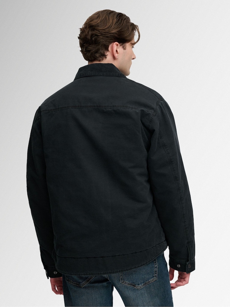 Superdry Black Workwear Ranch Jacket - Image 2 of 5 Superdry Black Workwear Ranch Jacket - Image 2 of 5