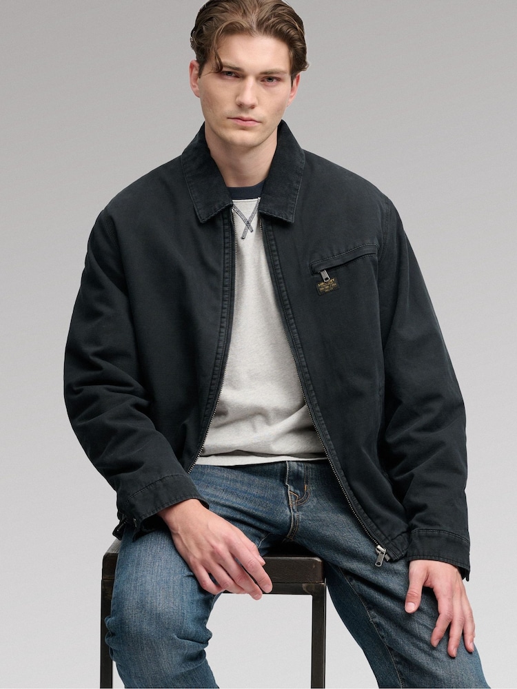 Superdry Black Workwear Ranch Jacket - Image 5 of 5 Superdry Black Workwear Ranch Jacket - Image 5 of 5