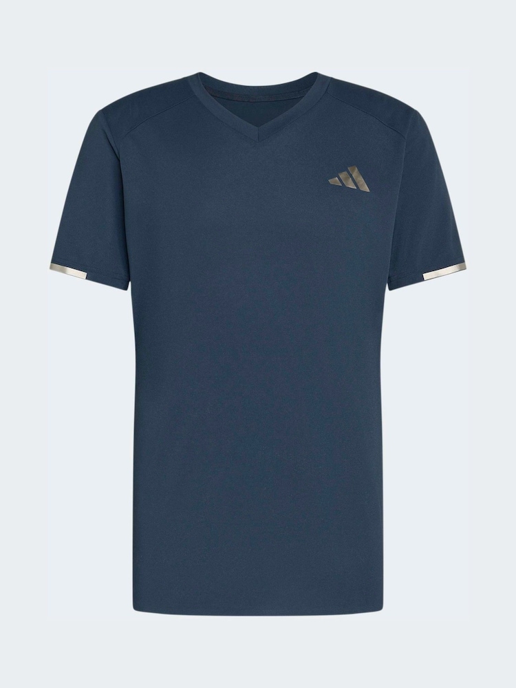 adidas Blue Climacool + Tennis Freelift Pro T-Shirt - Image 5 of 5 adidas Blue Climacool + Tennis Freelift Pro T-Shirt - Image 5 of 5