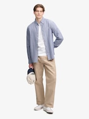 Gris claro - Camisa de manga larga Oxford preppy de Superdry - Imagen 3 de 7