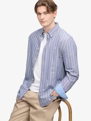 Gris claro - Camisa de manga larga Oxford preppy de Superdry - Imagen 5 de 7