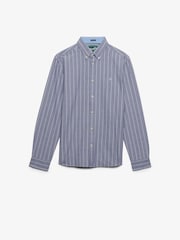 Gris claro - Camisa de manga larga Oxford preppy de Superdry - Imagen 6 de 7