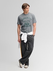 Superdry Grey Athletic Essentials T-Shirt - Image 3 of 7