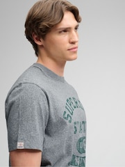 Superdry Grey Athletic Essentials T-Shirt - Image 4 of 7
