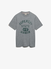 Superdry Grey Athletic Essentials T-Shirt - Image 5 of 7