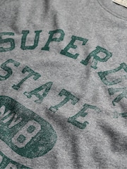 Superdry Grey Athletic Essentials T-Shirt - Image 7 of 7