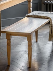 Gallery Home Natural Leroy Dining Bench - Image 1 of 3