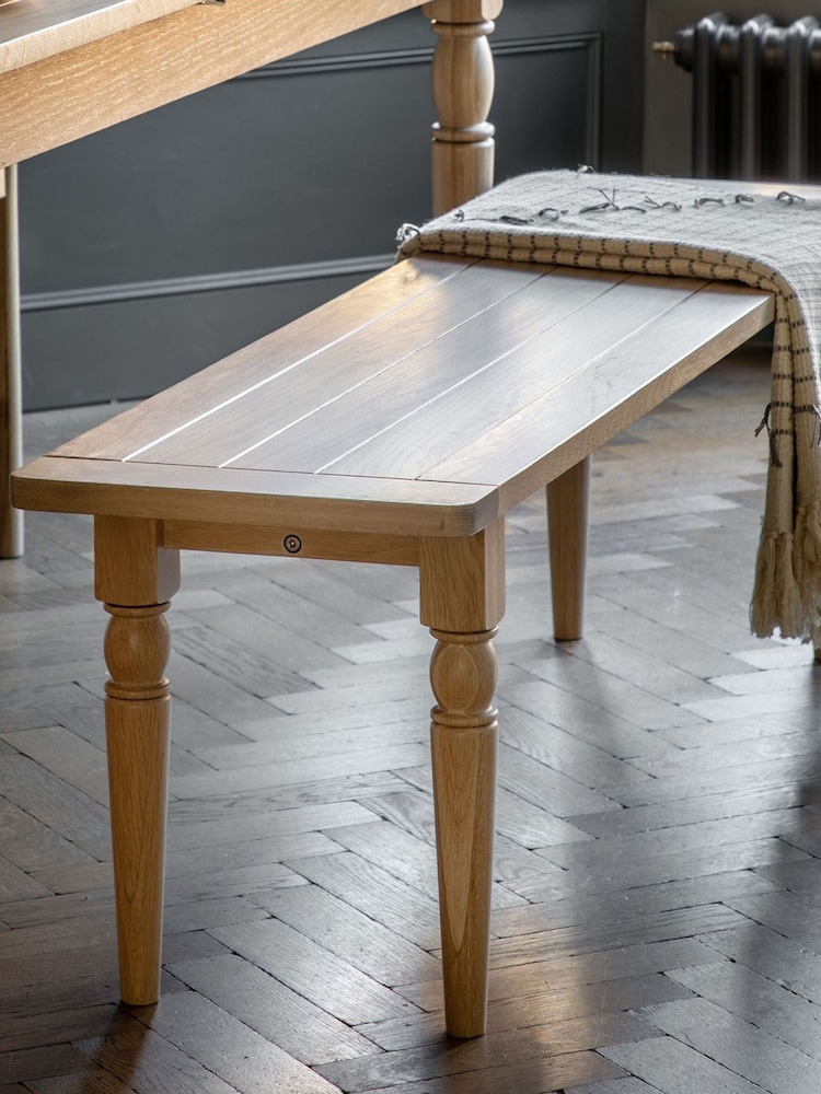 Gallery Home Natural Leroy Dining Bench - Image 1 of 3