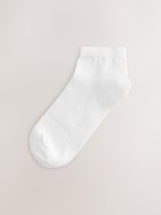 White Basic Trainer Socks 5 Pack - Image 4 of 8
