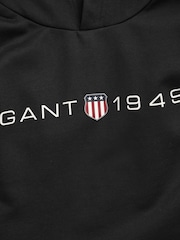 GANT Black Printed Graphic Hoodie - Image 5 of 5