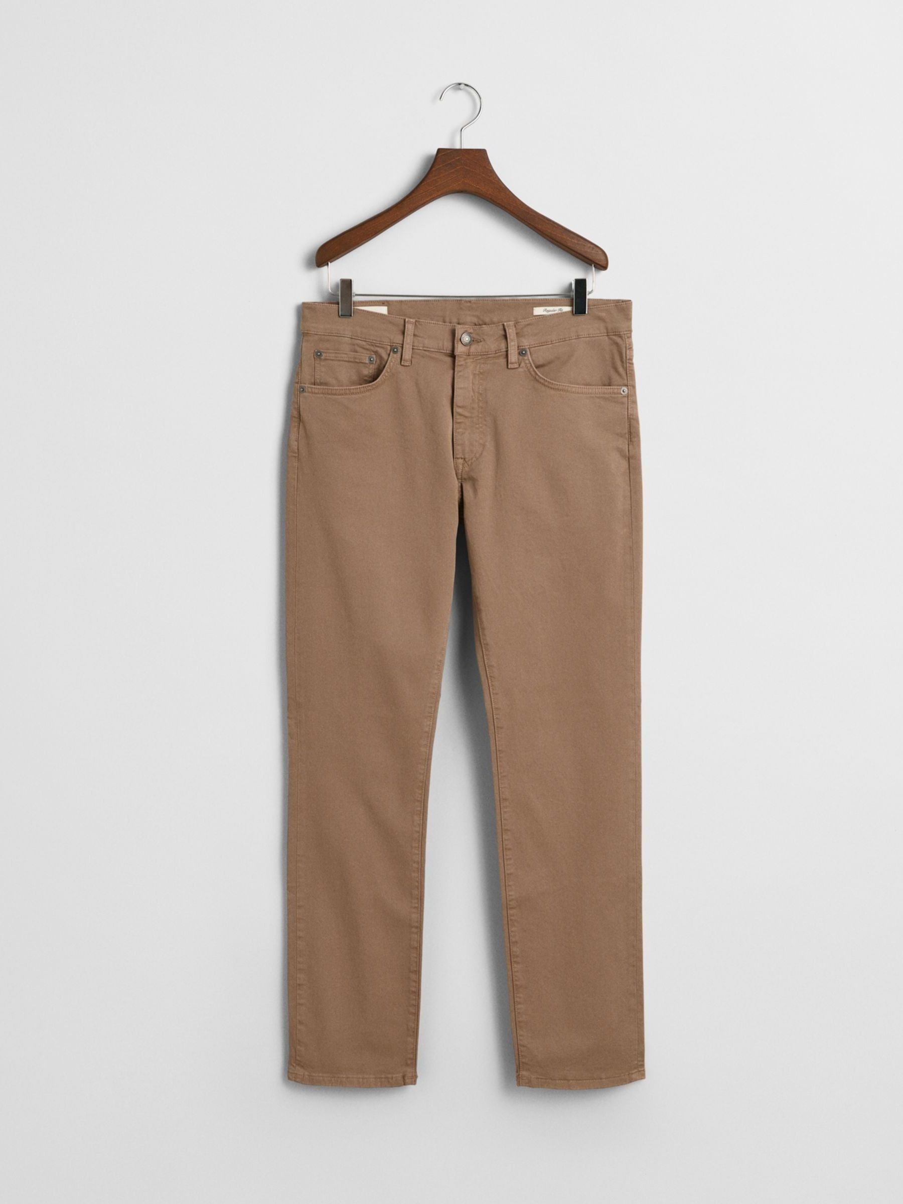 Gant Men Brown Solid Super Slim Mid Rise Jeans