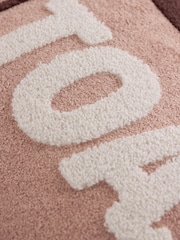 Furn Pink Chocolate Toasty Boucle Fibre Filled Cushion - Image 4 of 4
