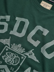 Superdry Green Gothic Varsity T-Shirt - Image 6 of 6
