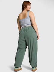 Victoria's Secret PINK Fresh Forest Green Parachute Cargo Trousers - Image 2 of 3