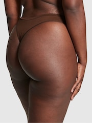Victoria's Secret PINK Ganache Nude Seamless High Leg Thong Knickers - Image 2 of 3
