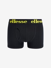 حزمة من 3 بوكسرات أسود متعددة الألوان رجالي من Ellesse - صورة 2 من 4