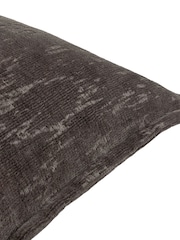 Paoletti Charcoal Aurelio Chenille Jacquard Fibre Filled Cushion - Image 3 of 3