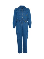 Barbour® International Blue Mid Wash Hamilton Denim Jumpsuit - Image 17 of 17