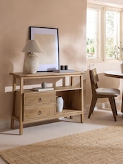Natural Hector Mango Wood Console Table - Image 1 of 9