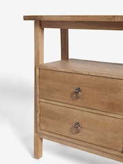 Natural Hector Mango Wood Console Table - Image 7 of 9