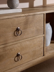 Natural Hector Mango Wood Console Table - Image 9 of 9