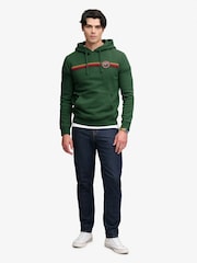 Superdry Green Outdoors Stripe Logo Hoodie - Image 3 of 4
