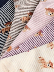 Autumn Hamish The Highland Cow Trainer Socks 5 Pack - Image 7 of 8