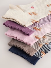 Autumn Hamish The Highland Cow Trainer Socks 5 Pack - Image 8 of 8