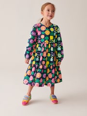 Little Bird by Jools Oliver Navy Long Sleeve Floral Dress - Image 1 of 9