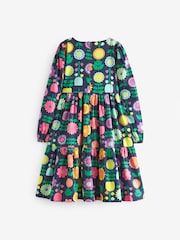 Little Bird by Jools Oliver Navy Long Sleeve Floral Dress - Image 7 of 9