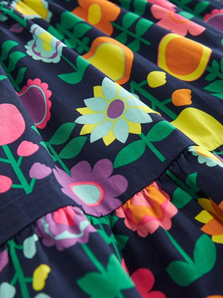 Little Bird by Jools Oliver Navy Long Sleeve Floral Dress - Image 9 of 9 Little Bird by Jools Oliver Navy Long Sleeve Floral Dress - Image 9 of 9