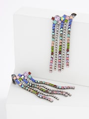 Multicoloured Statement Drape Crawler Earring - Image 4 of 4