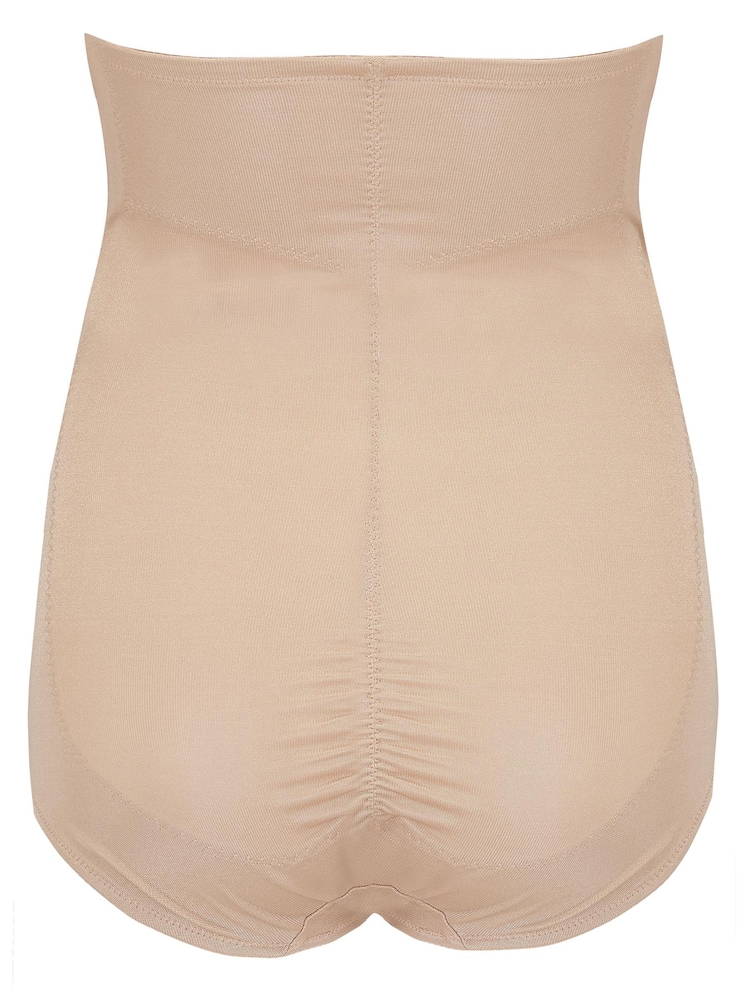 Pour Moi Nude Lingerie Hourglass Shapewear Firm Tummy Control High Waist Knickers - Image 5 of 5