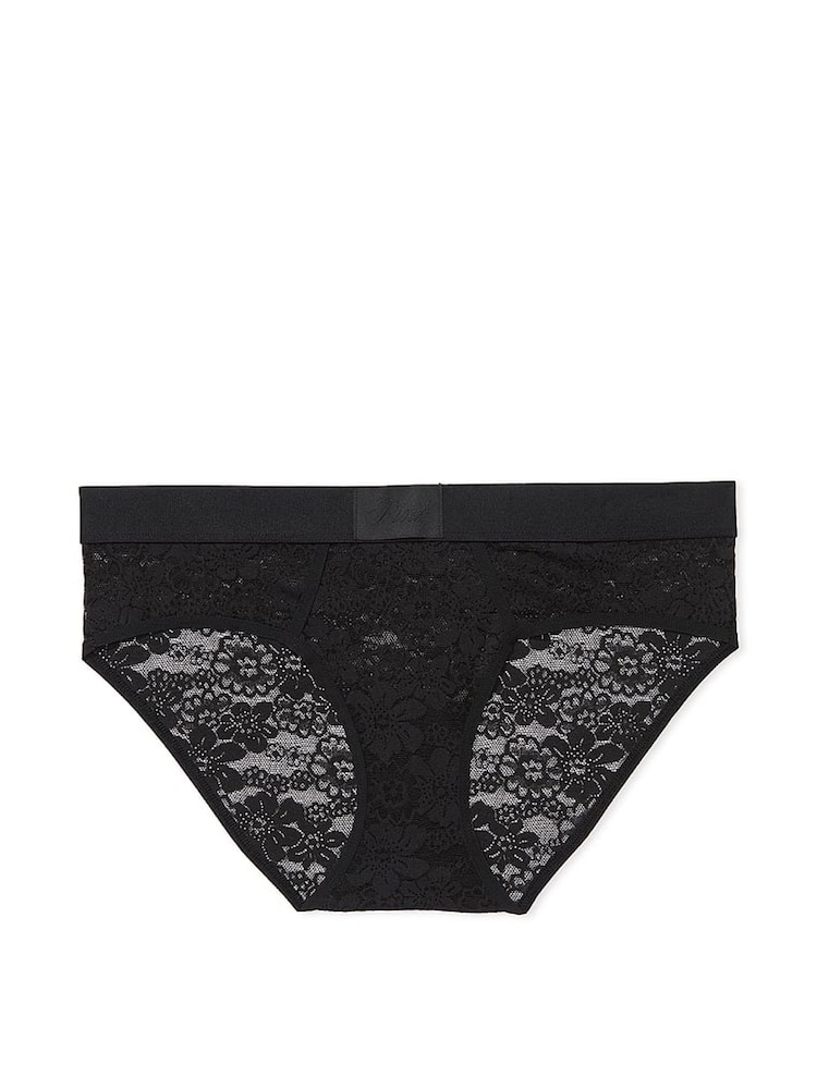 Victoria's Secret PINK Black Hipster Logo Knickers - Image 3 of 3