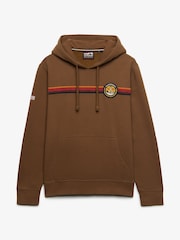 Superdry Brown Outdoors Stripe Logo Hoodie - Image 6 of 7