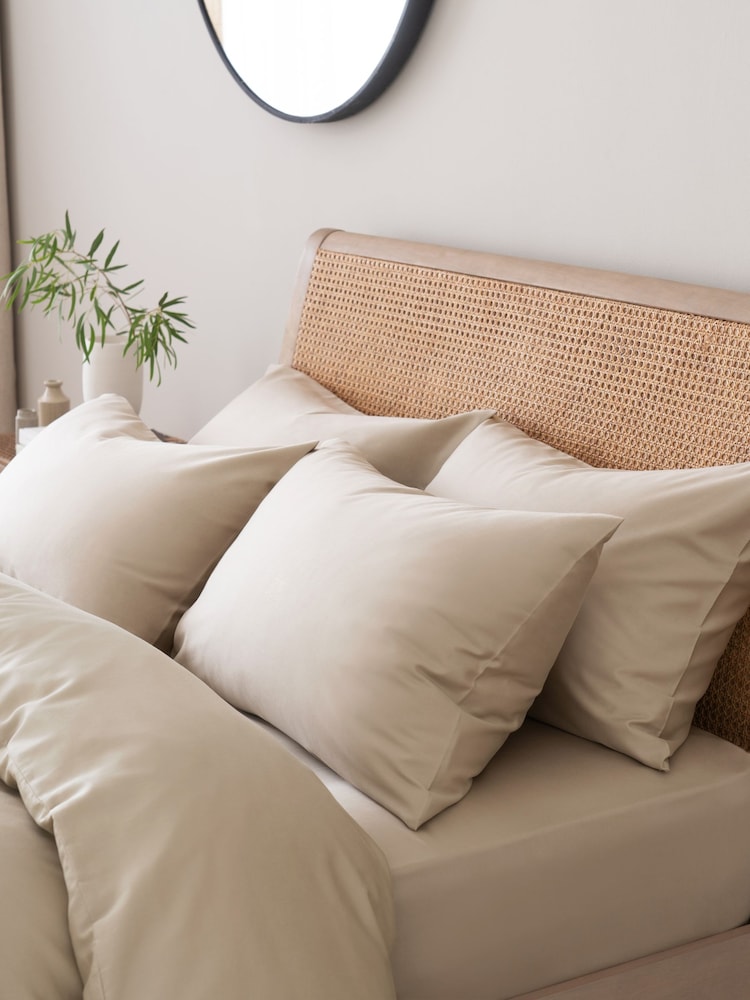 Set of 2 Natural Collection Luxe 200 Thread Count 100% Egyptian Cotton Pillowcases - Image 1 of 1