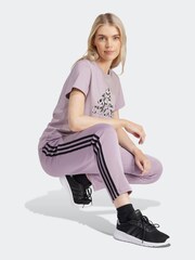 adidas Purple 100% Cotton Sportswear Animal Print Graphic T-Shirt - Image 4 of 7