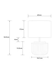 Natural Cole Table Lamp - Image 4 of 4