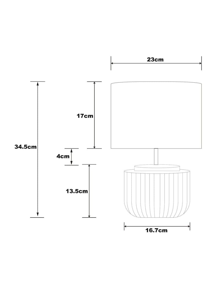 Natural Cole Table Lamp - Image 4 of 4