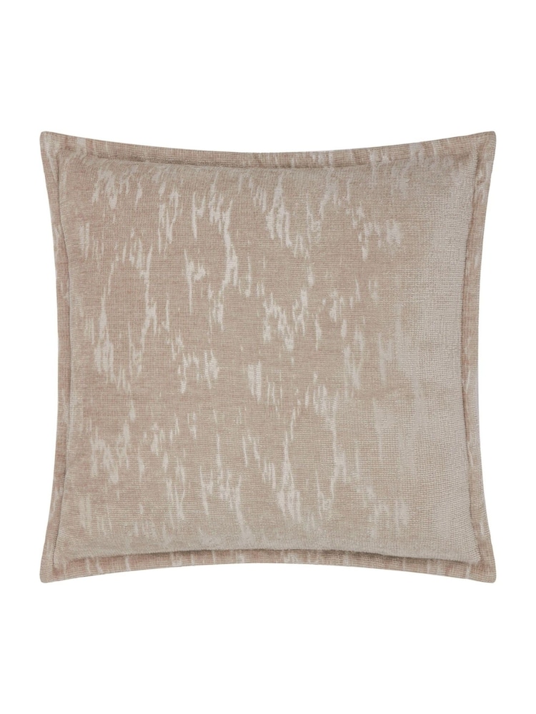 Paoletti Mink Aurelio Chenille Jacquard Fibre Filled Cushion - Image 2 of 3 Paoletti Mink Aurelio Chenille Jacquard Fibre Filled Cushion - Image 2 of 3