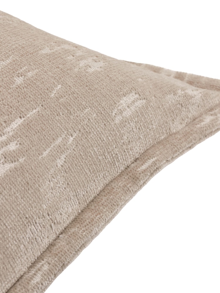 Paoletti Mink Aurelio Chenille Jacquard Fibre Filled Cushion - Image 3 of 3 Paoletti Mink Aurelio Chenille Jacquard Fibre Filled Cushion - Image 3 of 3
