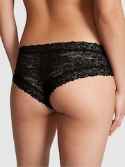 Victoria's Secret PINK Black Short Floral Lace Knickers - Image 2 of 3