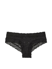 Victoria's Secret PINK Black Short Floral Lace Knickers - Image 3 of 3